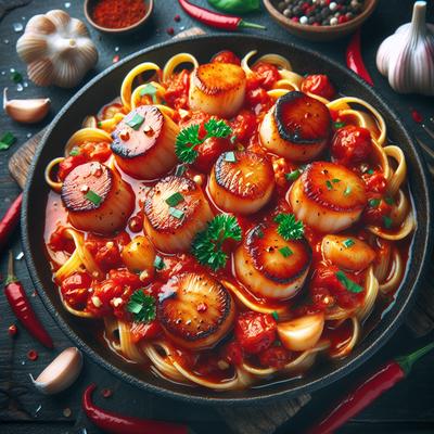 Image of Scallops Fra Diavolo the Sauce of the Devil