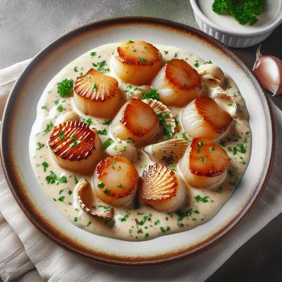 Image of Scallops in Cream Sauce
