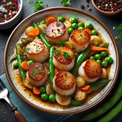 Image of Scallops Jardiniere