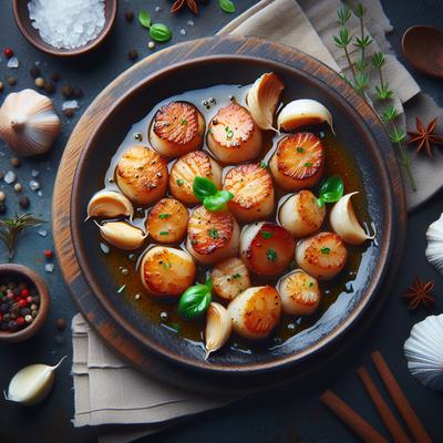 Image of Scallops Sauted with Garlic