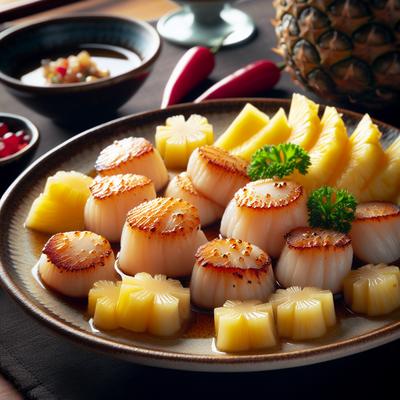 Image of Scallops with Fresh Pineapple