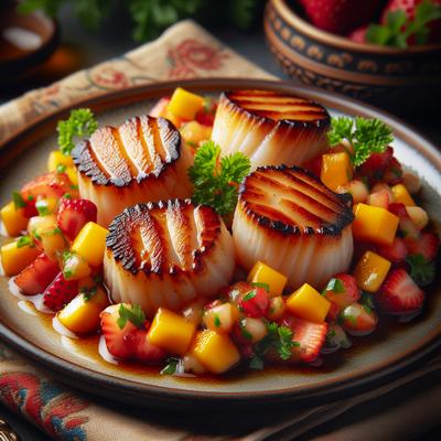 Image of Scallops with Fruit Salsa