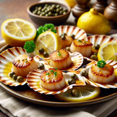 Image of Scallops with Lemon and Capers