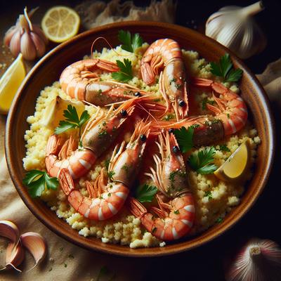 Image of Scampi on Couscous