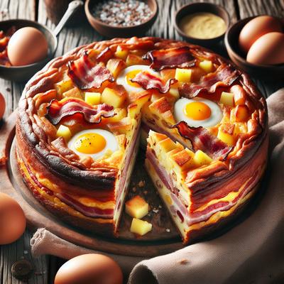 Image of Scandinavian Bacon and Egg Cake