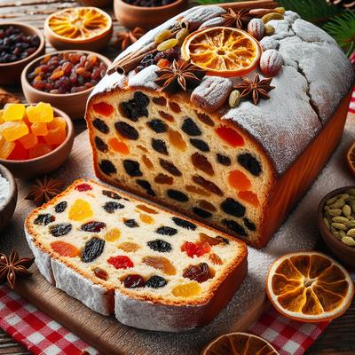 Image of Scandinavian Fruit Bread Julekage