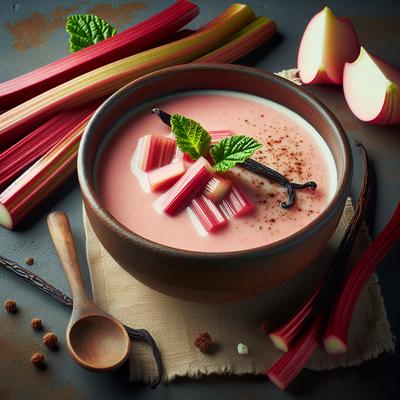 Image of Scandinavian Rhubarb Soup with Vanilla