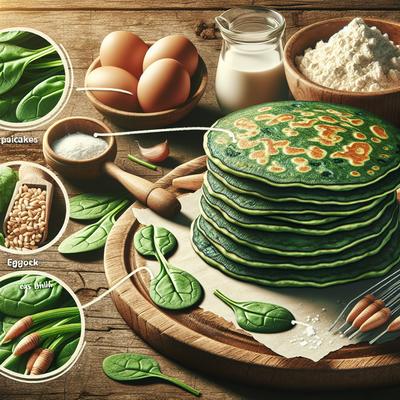 Image of Scandinavian Spinach Pancakes Pinaattiohukaiset