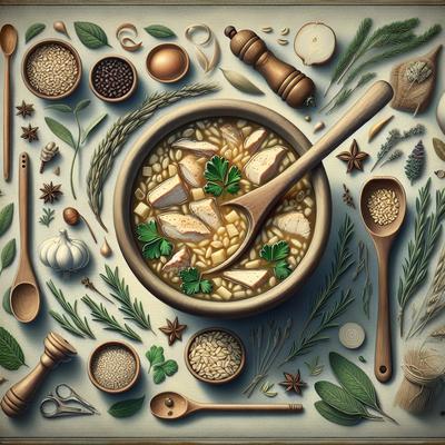 Image of Scarborough Fair Chicken Barley Soup