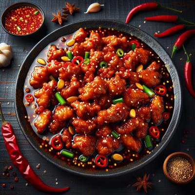 Image of Schezwan or Szechuan Spicy Hot Chicken