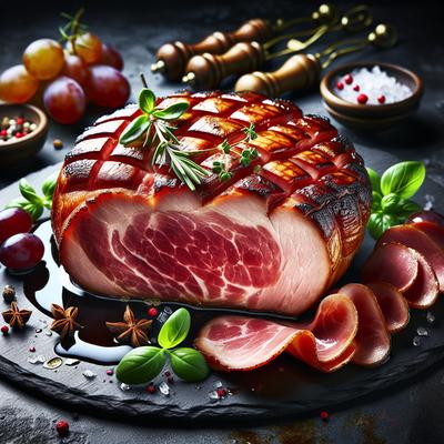 Image of Schienken in Wine Austrian Ham Steak in Wine