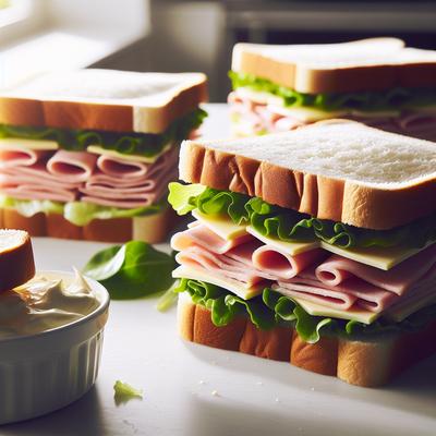 Image of School Boy Sandwiches