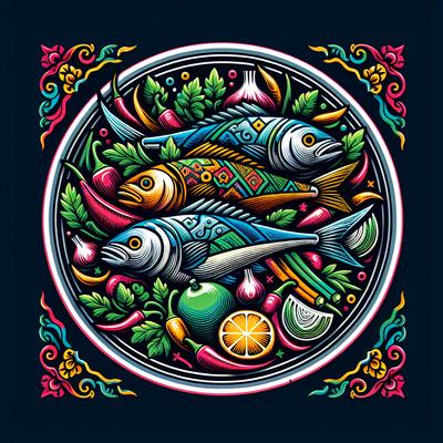 School of Fish Presented in Technicolor by Tasty Dish