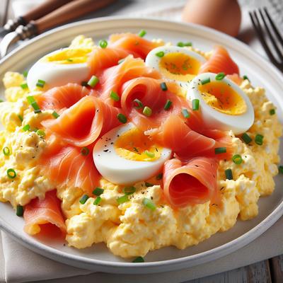 Image of Scrambled Egg with Smoked Salmon