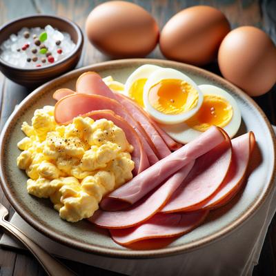 Image of Scrambled Eggs and Ham