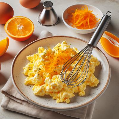 Image of Scrambled Eggs and Orange Zest