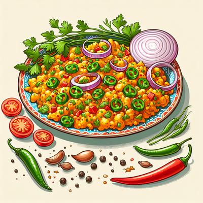 Image of Scrambled Eggs Indian Style