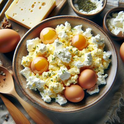 Image of Scrambled Eggs with Ricotta Cheese