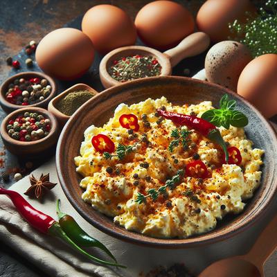 Image of Scrambled Eggs with Spice