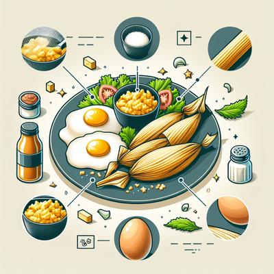 Image of Scrambled Eggs with Tamales
