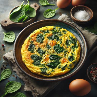 Image of Scrambled Spinach Omelet