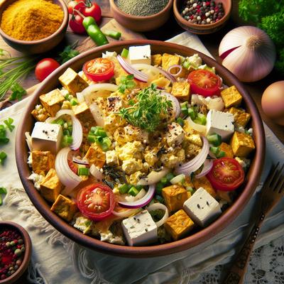Image of Scrambled Tofu with Herbs and Cheese by Deborah Madison