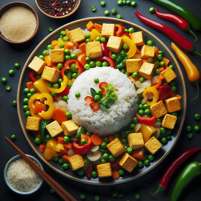 Image of Scrambled Tofu with Veg and Basmati Rice
