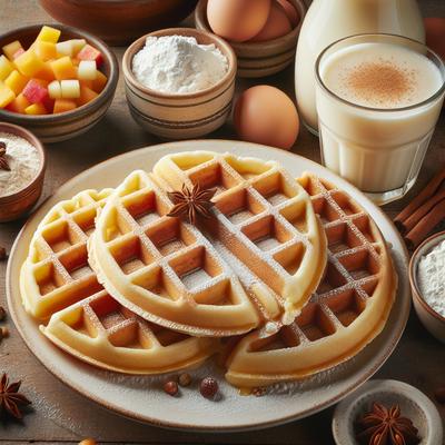 Image of Scratch Eggnog Waffles