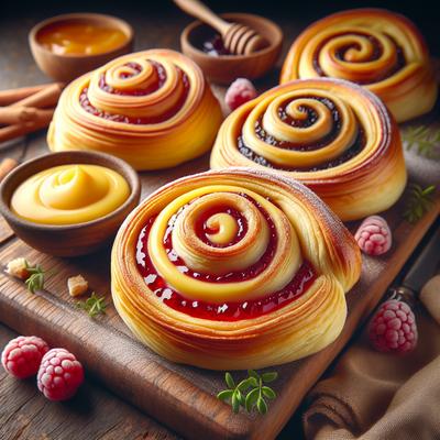 Image of Scrummy Custard and Jam Scrolls
