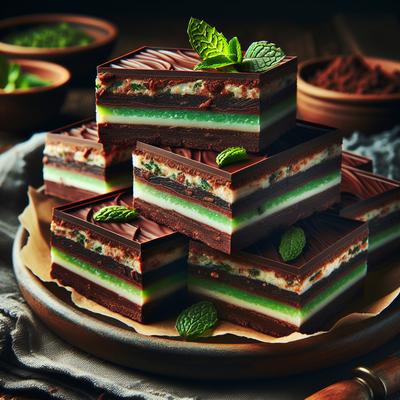 Image of Scrumptious Chocolate Mint Layer Bars