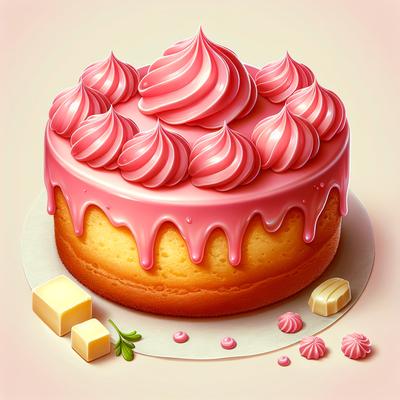 Image of Scrumptious Pink Cake Icing