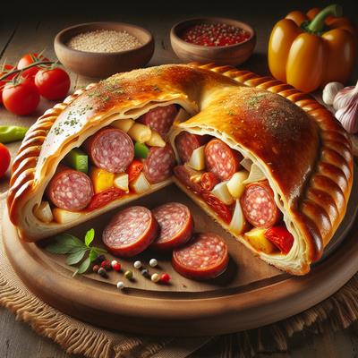 Image of Scrumptious Sausage Calzones