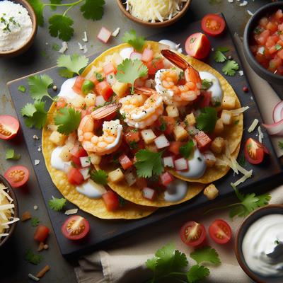 Image of Scrumptious Shrimp Tostadas