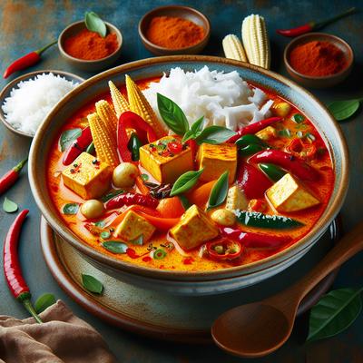 Image of Scrumptious Thai Coconut Red Curry