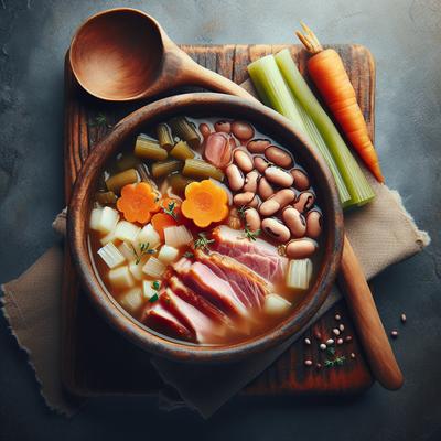 Image of Scrumptous Simple Ham Bean Soup No Gas