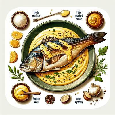 Image of Sea Bass in Mustard Sauce