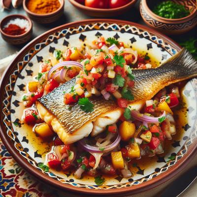 Image of Sea Bass with Moroccan Salsa