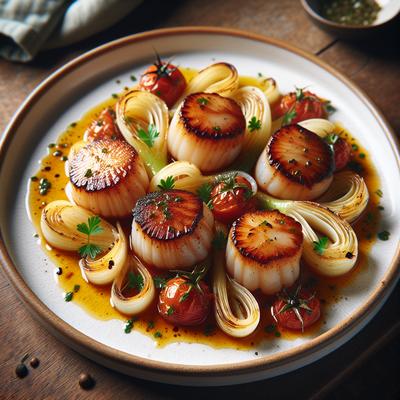 Image of Sea Scallops Baby Fennel Provenal