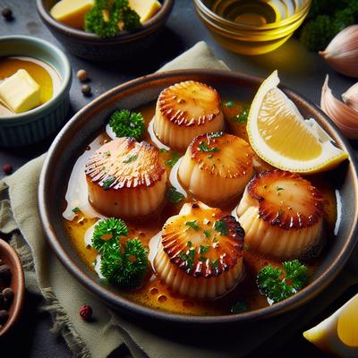 Image of Sea Scallops with Sauce Meuniere