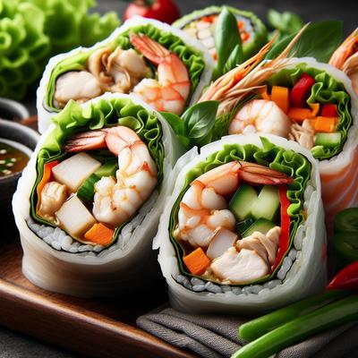 Image of Seafood and Chicken Rolls