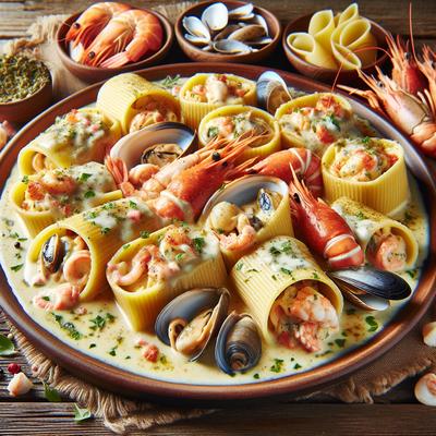 Image of Seafood and Manicotti