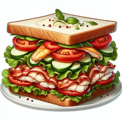 Image of Seafood Club Sandwich