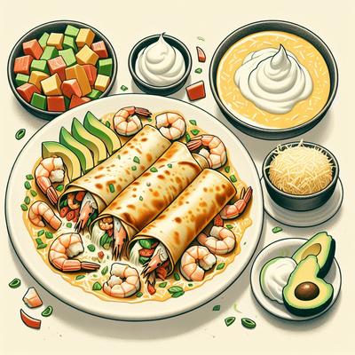 Image of Seafood Enchiladas
