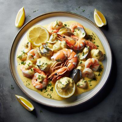 Image of Seafood in Lemon Cream Sauce