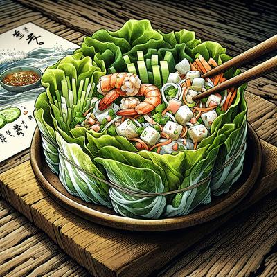 Image of Seafood Lettuce Rolls