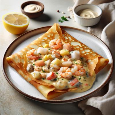 Image of Seafood Mornay Good Crepe Filler