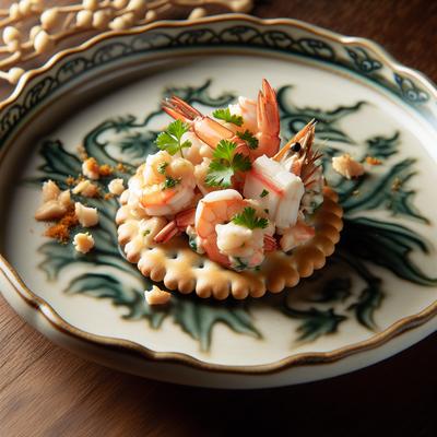 Image of Seafood on a Cracker Appetizers