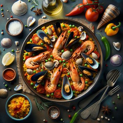 Image of Seafood Paella Spanish Mama Style
