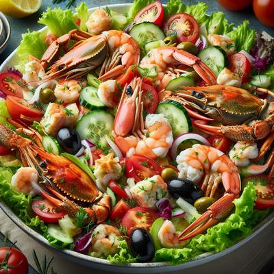 Image of Seafood Salad with Shrimp and Crab