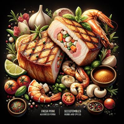 Image of Seafood Stuffed Pork Chops